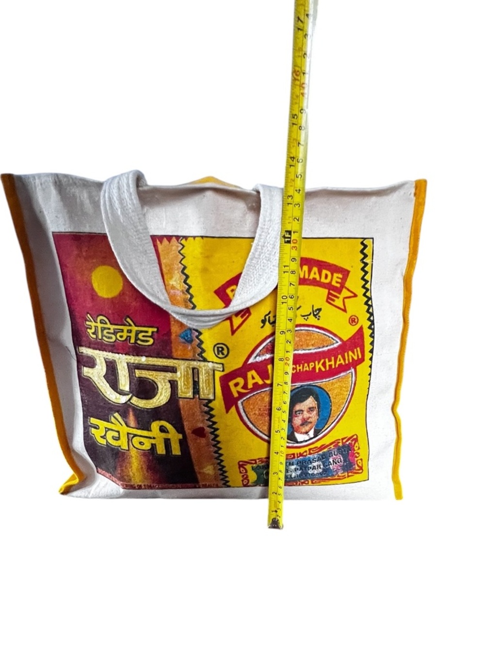 IDEA PLUS Cotton Tote Bag Handmade Style Printed Canvas Shopper Reusable Bag